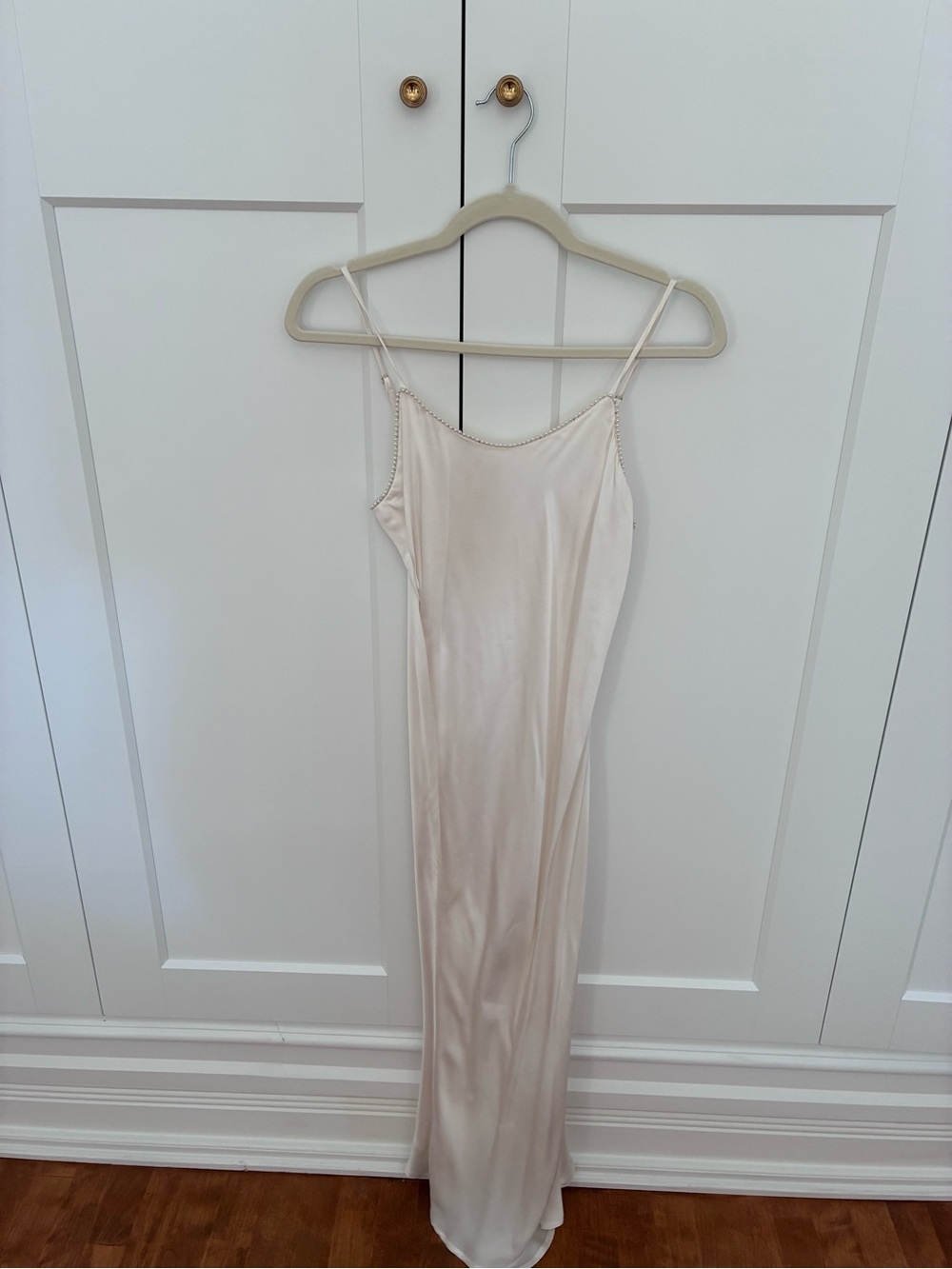 Stone Cold Fox Cream Satin Slip Dress